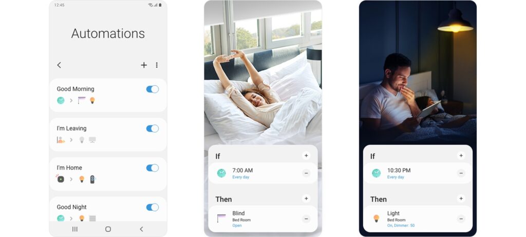 SmartThings aplikacija set